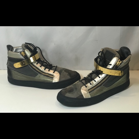 Giuseppe Zanotti Other - Giuseppe Zanotti Camo Gold High Top Sneaker